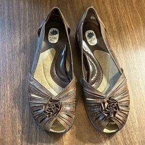 Michel M Leather Flats Sz. 7